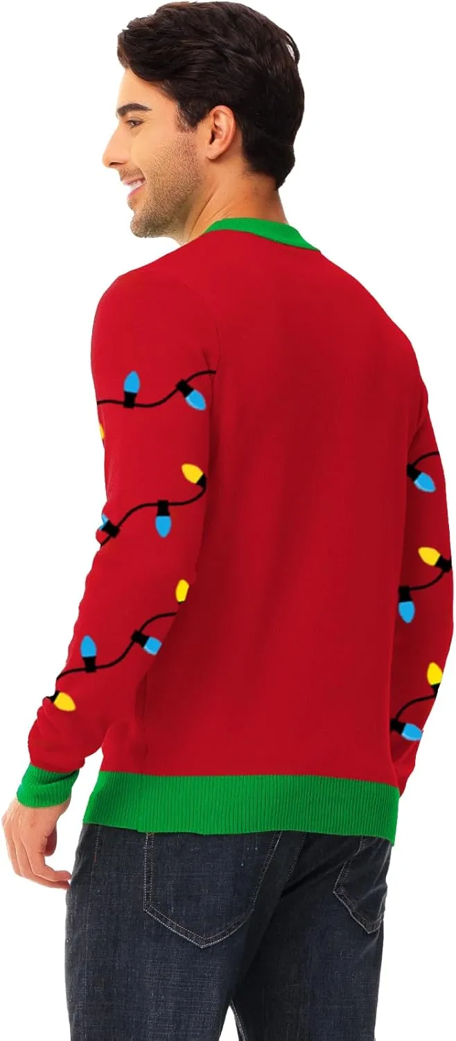 AOBUTE Women Winter Sweater Funny Printed Long Sleeve Holiday Knit Pullover