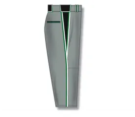 Athletic Knit Ladies Custom Made Pro Style Softball Pant With V-Pattern Insert And Braided Side Trim