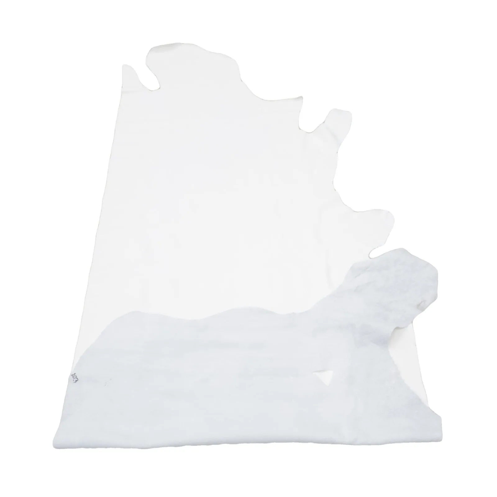 Fluffy Off-White, 5.5-20 Sq Ft, 2.5-3 oz Cow Hides, Vital Upholstery Collection