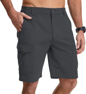 Jessie Kidden Mens Stretch Casual Lightweight Water Resistant Quick Dry Cargo Fishing Hiking Shorts