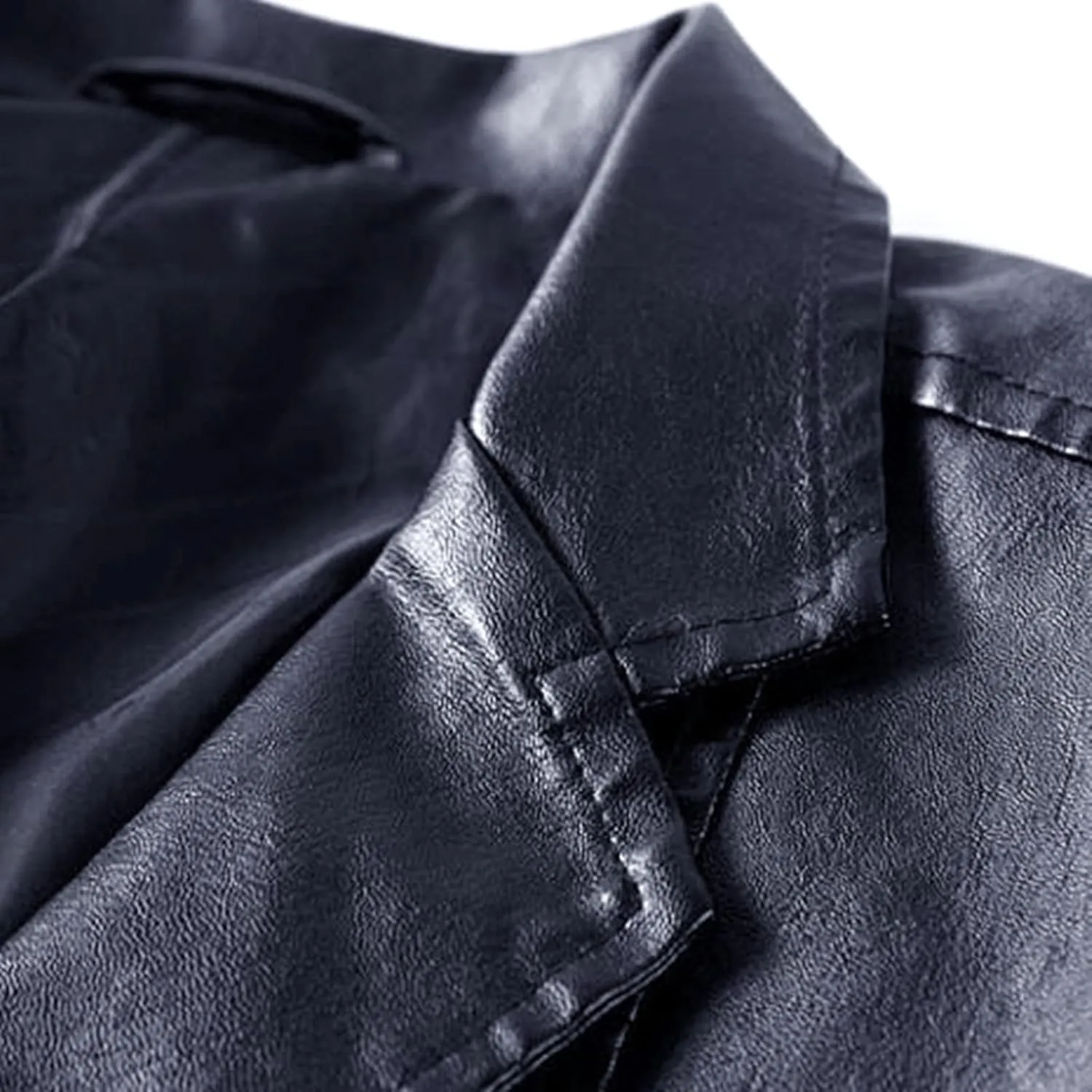Men's Tuxedo Jacket Slim Fit 2024 Winter Wedding Blazer Leather Two Button Dress Suit Jackets Coat for Dinner,Prom,Party