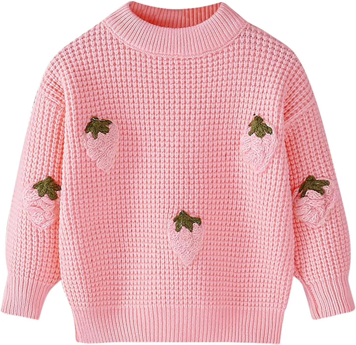 Mumetaz Toddler Baby Girl Sweaters Long Sleeve Crewneck Warm Pullover Knit Sweater Fall Winter Baby Girl Clothes