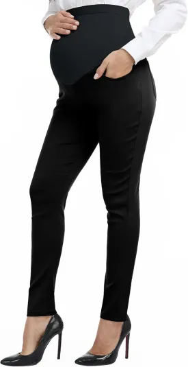PACBREEZE Women's Maternity Pants for Work Capris Casual Comfort and Style Ankle Pants