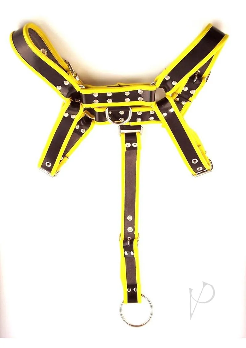 Rouge Body Harn Detach Strap Lg Blk/ylw